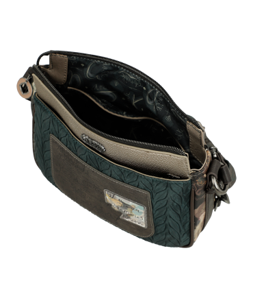 BOLSO BANDOLERA 3 COMPARTIMENTOS REAL ANEKKE