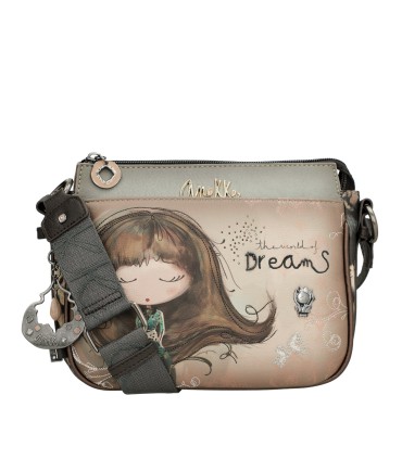 BOLSO BANDOLERA 3 COMPARTIMENTOS REAL ANEKKE