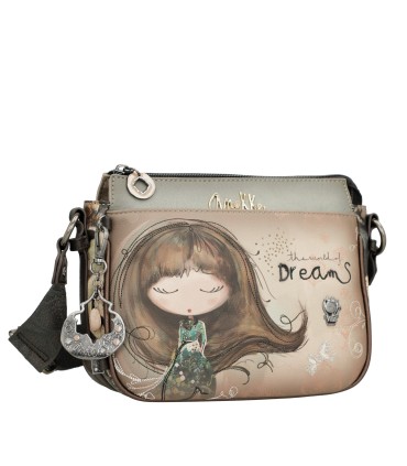 BOLSO BANDOLERA 3 COMPARTIMENTOS REAL ANEKKE