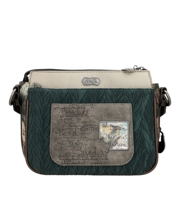 BOLSO BANDOLERA 3 COMPARTIMENTOS REAL ANEKKE