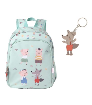 MOCHILA MEDIANA LOS TRES CERDITOS TUTETE