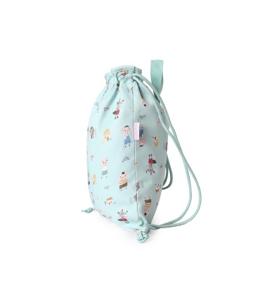 MOCHILA SACO TELA LOS TRES CERDITOS TUTETE