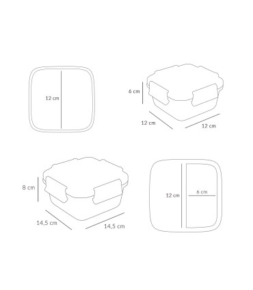 CAJA MD. ALMUERZO GEOMETRIC NATURE TUTETE