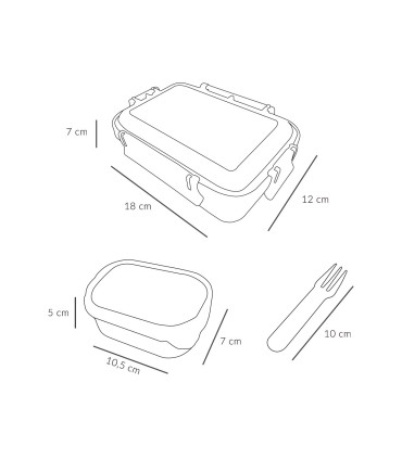 CAJA GR. ALMUERZO GEOMETRIC NATURE TUTETE
