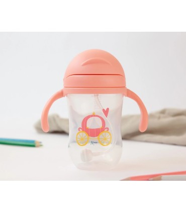 TAZA-BOTELLA APRENDIZAJE ROSA KIOKIDS