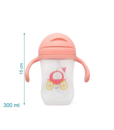 TAZA-BOTELLA APRENDIZAJE ROSA KIOKIDS