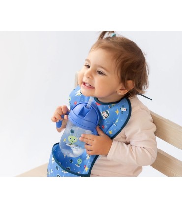 TAZA-BOTELLA APRENDIZAJE AZUL KIOKIDS