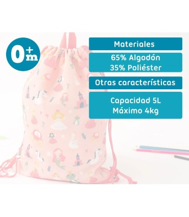BOLSA ALMUERZO ROSA KIOKIDS