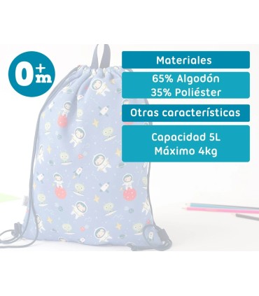 BOLSA ALMUERZO AZUL KIOKIDS