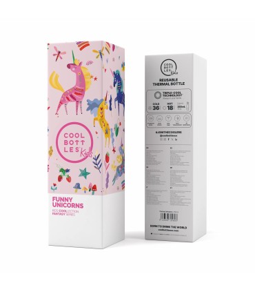 BOTELLA TERMICA FUNNY UNICORNS COOL BOTTLES