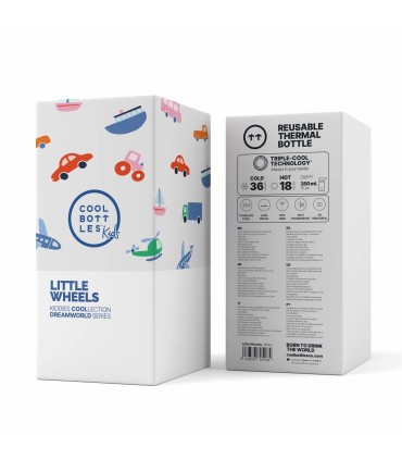 THE KIDDIE BOTELLA TERMICA LITTLE WHEELS 350 ml