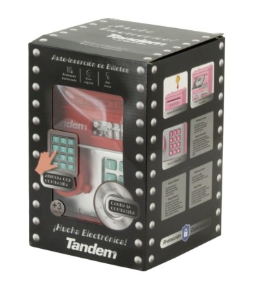 HUCHA ELECTRÓNICA-CAJA FUERTE ROJA