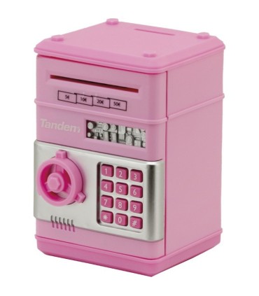 HUCHA ELECTRÓNICA-CAJA FUERTE ROSA