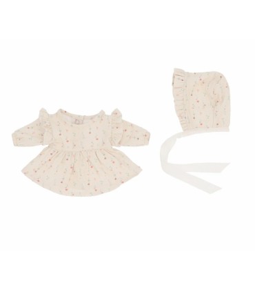 MUÑECA HELENA VESTIDO BLANCO MONNËKA