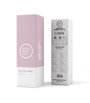 BOTELLA PASTEL PINK 500 ML. COOL BOTTLES