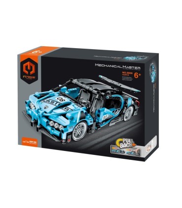 iMMASTER COCHE DE CARRERAS AZUL 422 PIEZAS