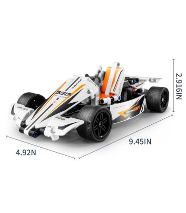 iMMASTER COCHE DE CARRERAS BLANCO 187 PIEZAS