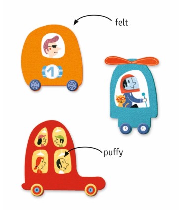 CREA CON PEGATINAS COCHES DJECO