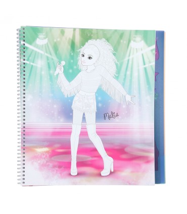 TOP MODEL CUADERNO COLOREAR POPSTAR