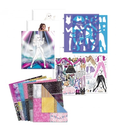 TOP MODEL CUADERNO COLOREAR POPSTAR