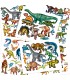 DINO WORLD PEGATINAS RELIEVE