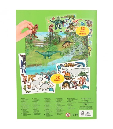DINO WORLD PEGATINAS RELIEVE