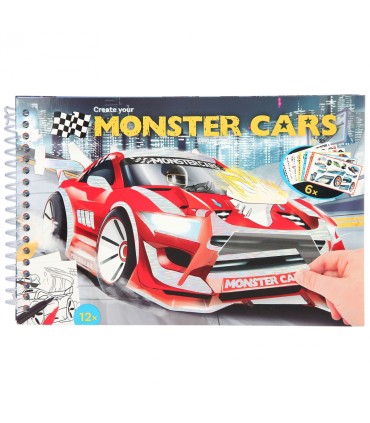 LIBRO COLOREAR MONSTER CARS
