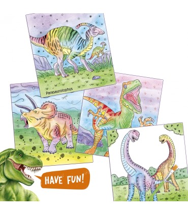 DINO WORLD LIBRO DE ACUARELAS