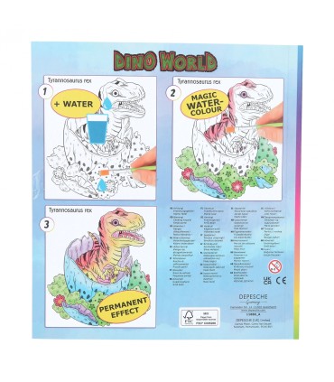 DINO WORLD LIBRO DE ACUARELAS