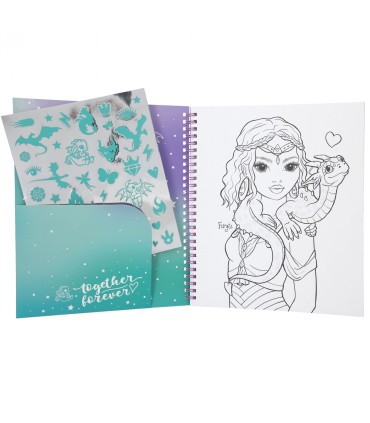 LIBRO DE COLOREAR TOP MODEL