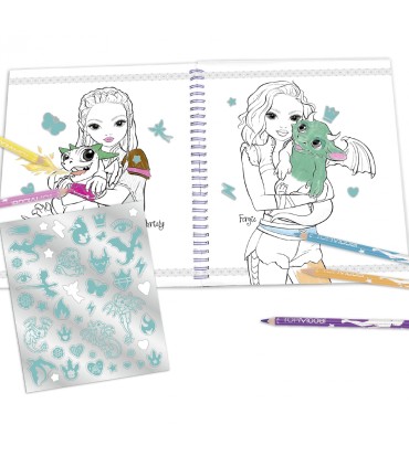 LIBRO DE COLOREAR TOP MODEL