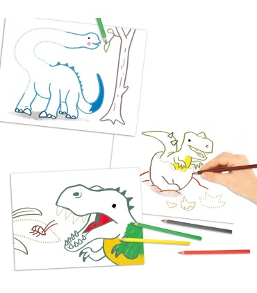 LIBRO COLOREAR DINO WORLD
