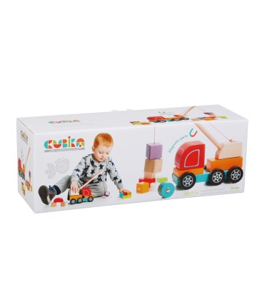 CAMION GRUA DE MADERA