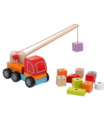 CAMION GRUA DE MADERA