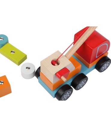 CAMION GRUA DE MADERA