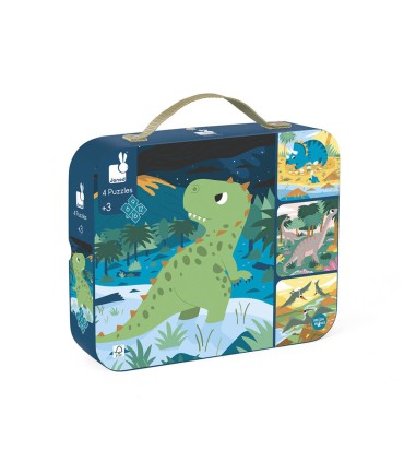 SET 4 PUZZLES EVOLUTIVOS DINOS JANOD