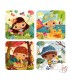 SET 4 PUZZLES EVOLUTIVOS 4 ESTACIONES JANOD