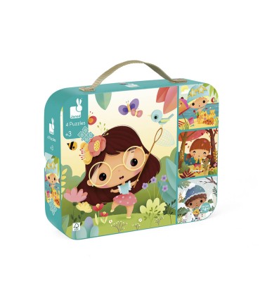 SET 4 PUZZLES EVOLUTIVOS 4 ESTACIONES JANOD