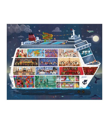 x2 PUZZLES BARCO DE CRUCERO  JANOD