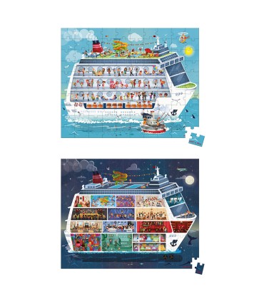 x2 PUZZLES BARCO DE CRUCERO  JANOD
