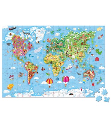 PUZZLE GIGANTE ATLAS MUNDIAL JANOD