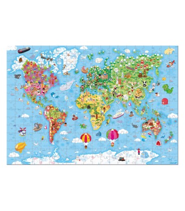 PUZZLE GIGANTE ATLAS MUNDIAL JANOD