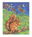 PINTURA POR NUMEROS ANIMALES DEL BOSQUE