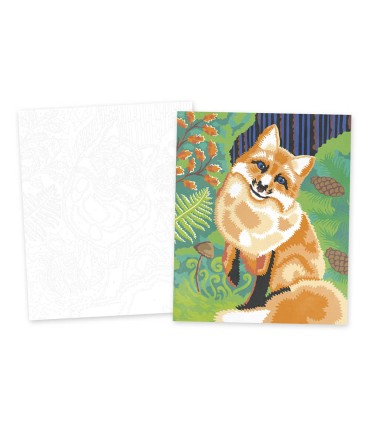 PINTURA POR NUMEROS ANIMALES DEL BOSQUE