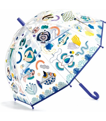 PARAGUAS TRANSPARENTE MÁGICO PECES DJECO
