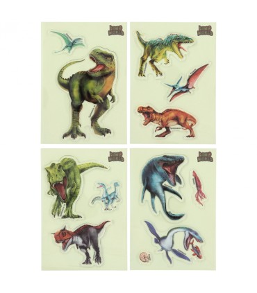 DINO WORLD PEGATINAS DE GEL