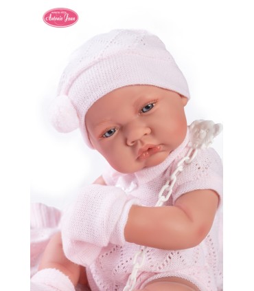 RECIÉN NACIDA CON TOQUILLA DE PUNTO