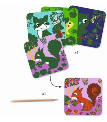 CUADROS PARA RASCAR ANIMALES PQ