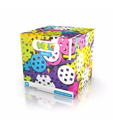MELI BASIC CONSTRUCTOR PASTEL SET 60 PIEZAS