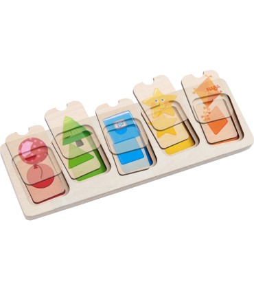 PUZZLE DE MADERA COLORES Y FIGURAR GEOMÉTRICAS